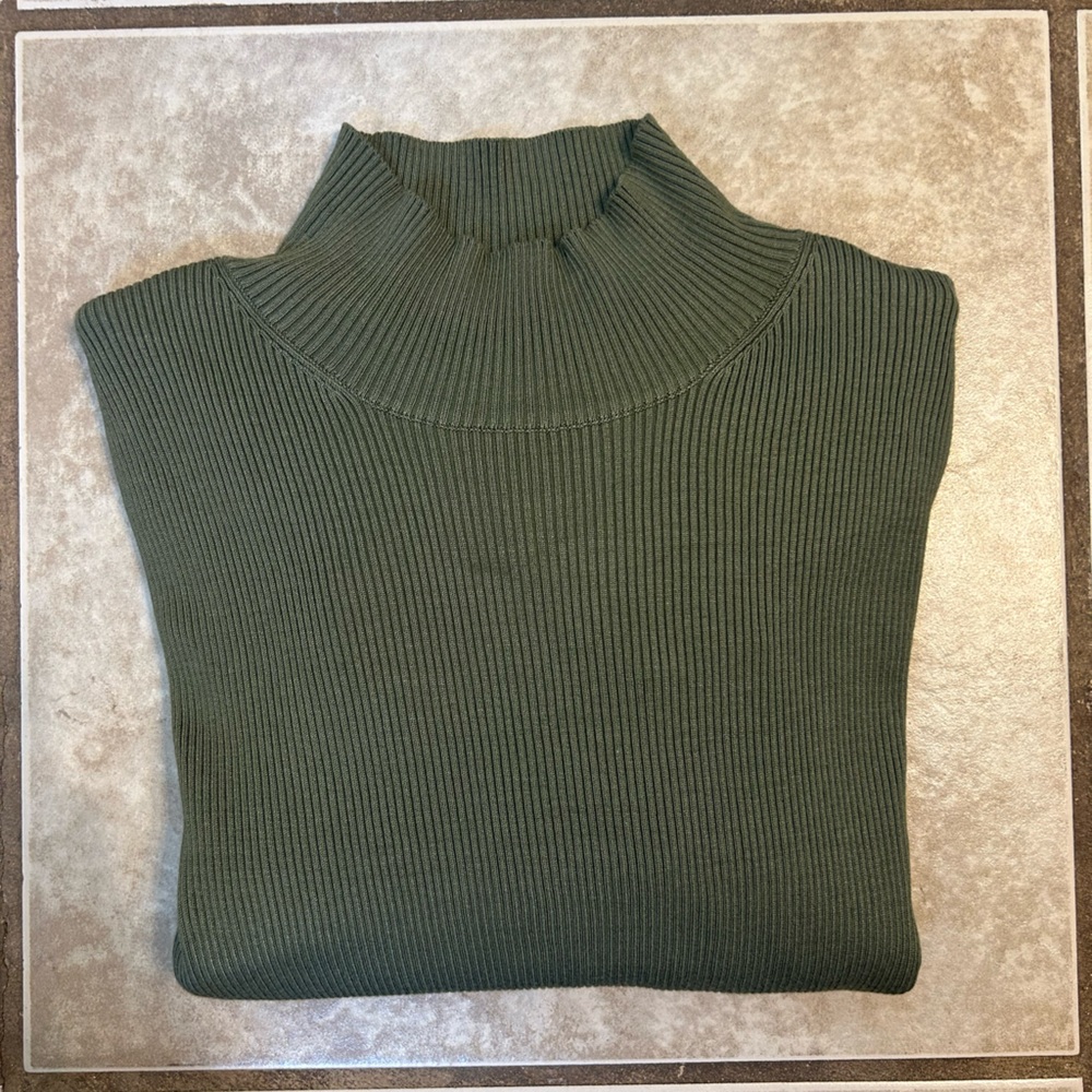 Ribbed Turtleneck Sweater